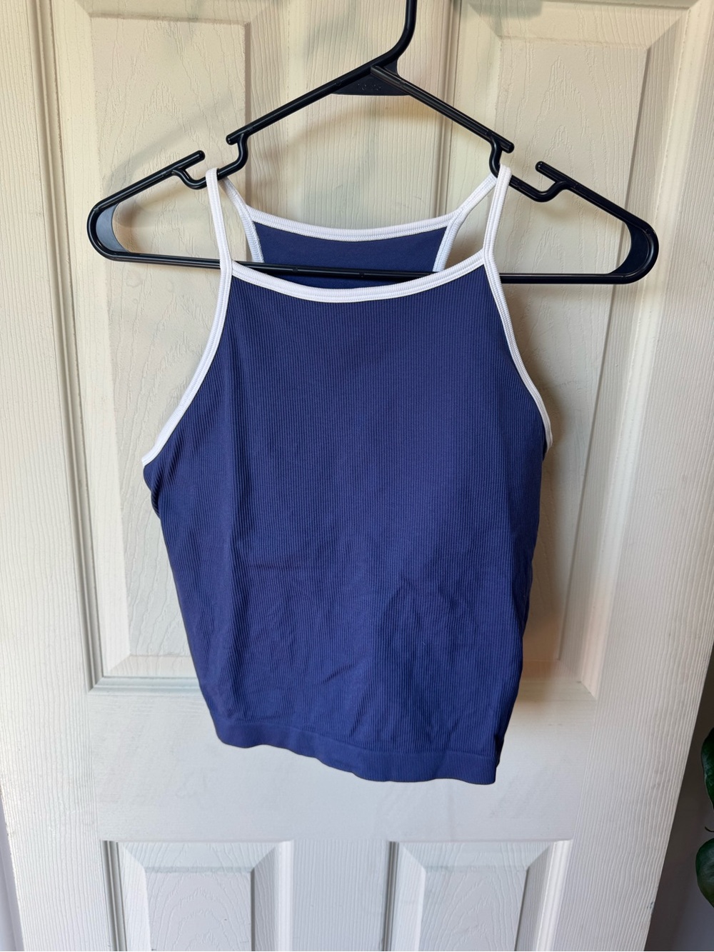 DSG Ribbed Workout Tank Top with White Trim